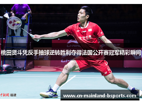 桃田贤斗凭反手抽球逆转胜利夺得法国公开赛冠军精彩瞬间