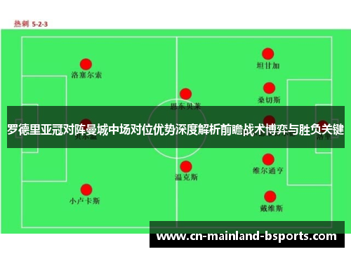 罗德里亚冠对阵曼城中场对位优势深度解析前瞻战术博弈与胜负关键 罗德里亚冠对阵曼城中场对位优势深度解析前瞻战术博弈与胜负关键